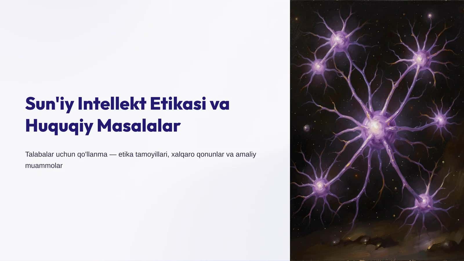 Sun'iy Intellekt Etikasi va Huquqiy Masalalar 1