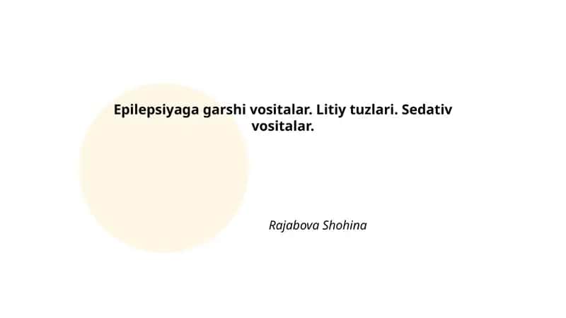 Epilepsiyaga garshi vositalar 1