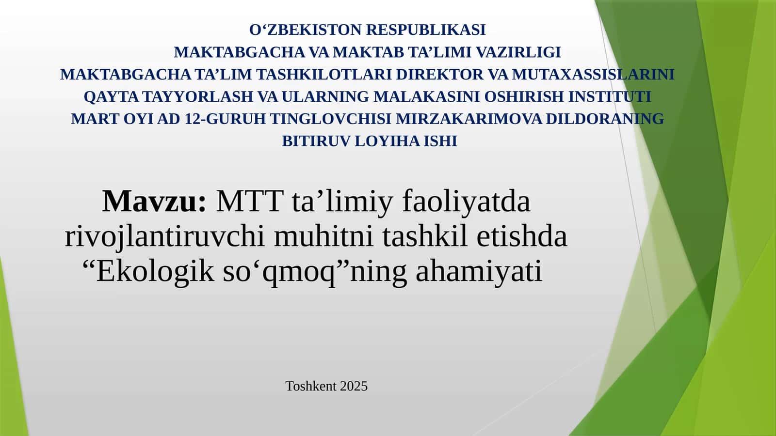 MTTta’limiyfaoliyatdarivojlantiruvchimuhitnitashkiletishda“Ekologikso‘qmoq”ningahamiyati 1