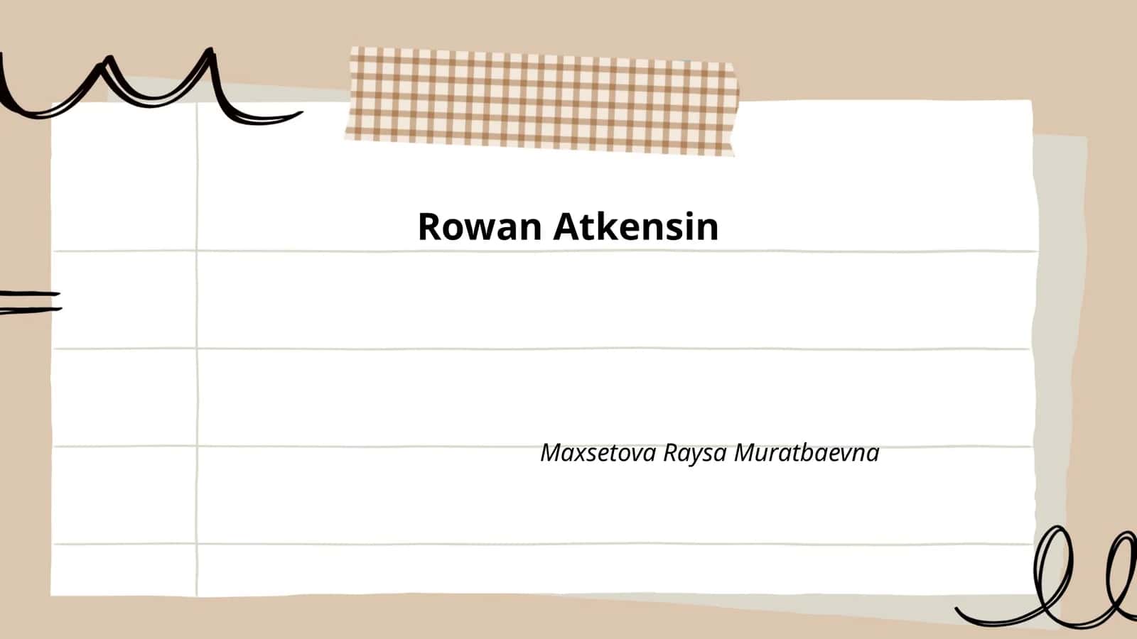 Early Life and Education of Rowan Atkinson 1