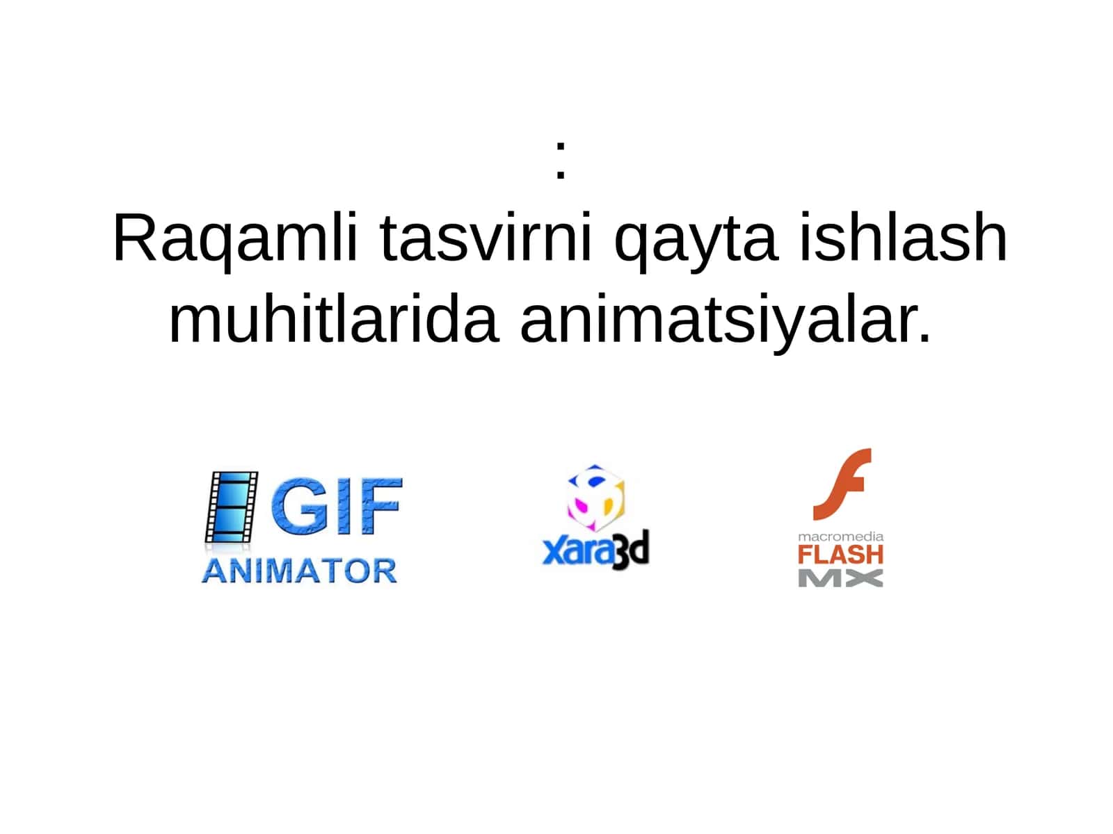 Raqamli tasvir animatsiyalari 1