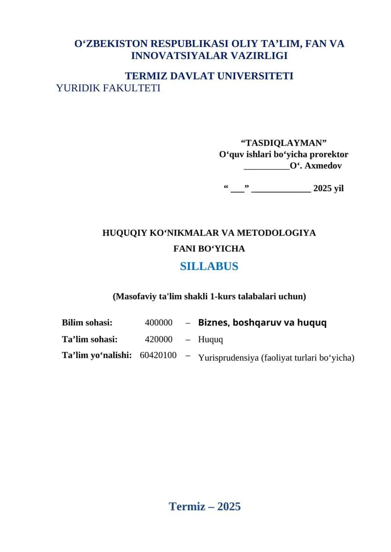 Huquqiy ko‘nikmalar va metodologiya 1