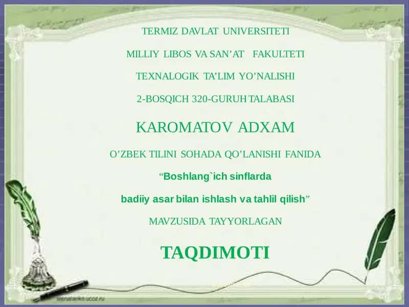 Xalq og'zaki ijod 1