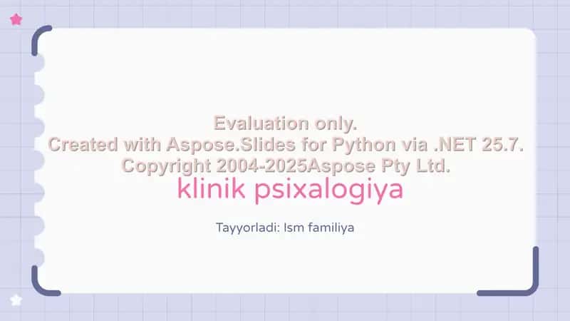 Klinik psixalogiya 1