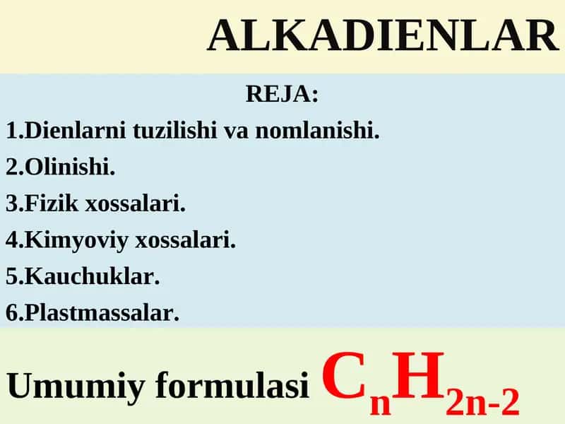 ALKADIENLAR 1