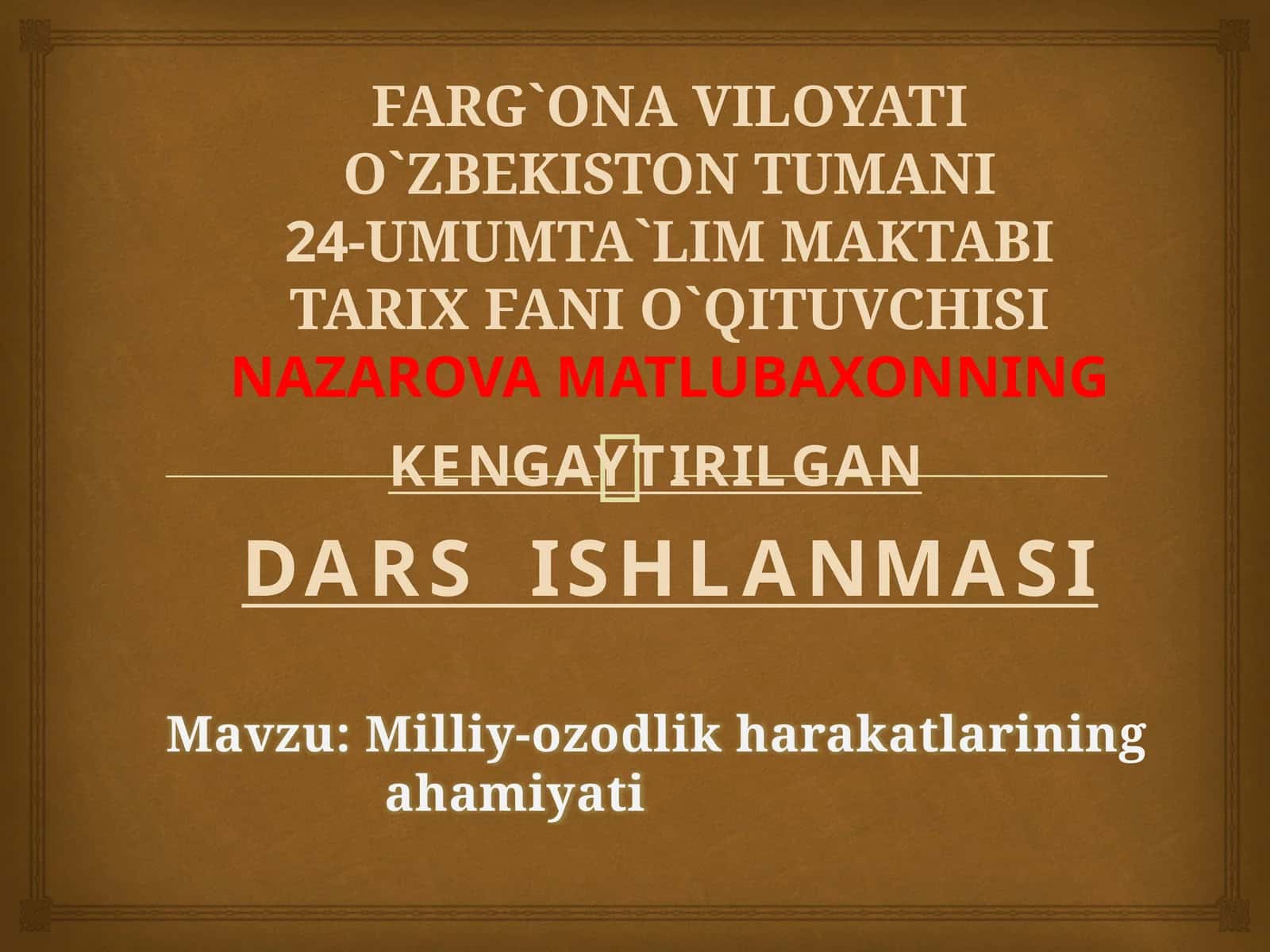 Milliy-ozodlik harakatlarining ahamiyati 1