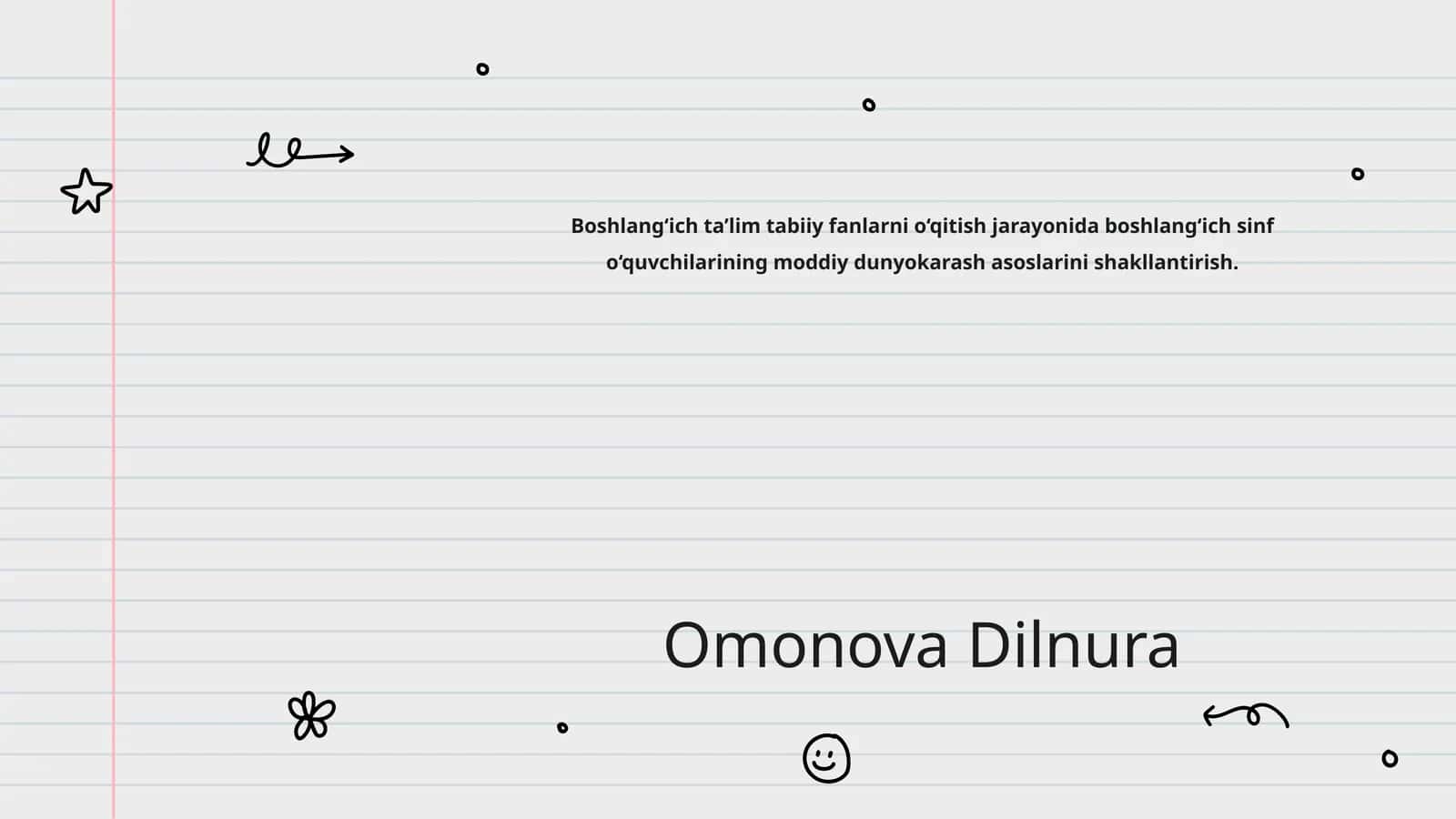 Boshlang‘ich ta’lim tabiiy fanlarni o‘qitish jarayonida 1