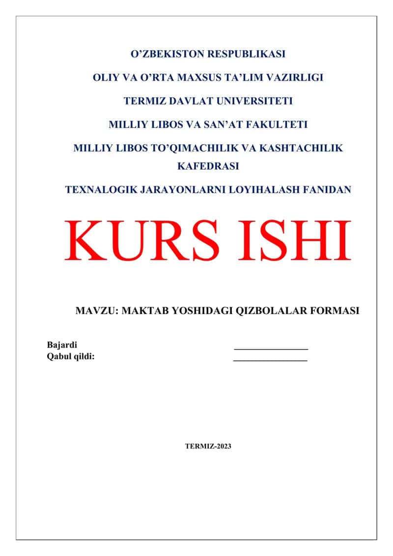 MAKTAB YOSHIDAGI QIZBOLALAR FORMASI 1