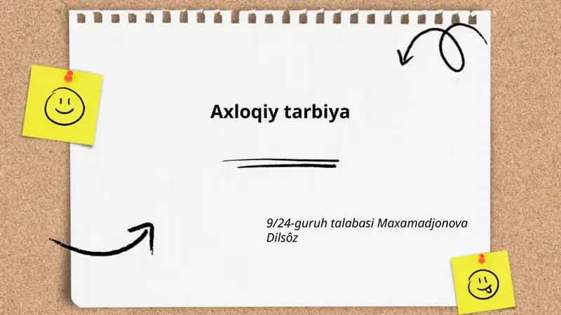 Axloqiy tarbiya 1