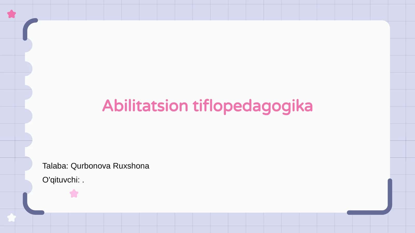 Abilitatsion tiflopedagogika 1