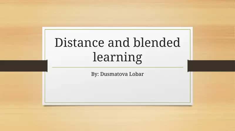 Evolution of Distance Education 1