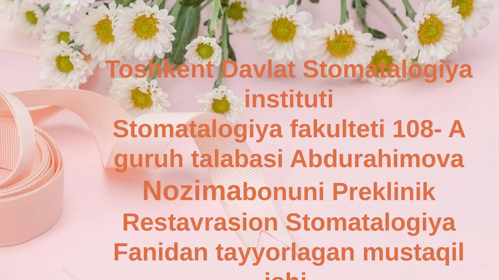 Yuqori jag`ning birinchi premolari 1