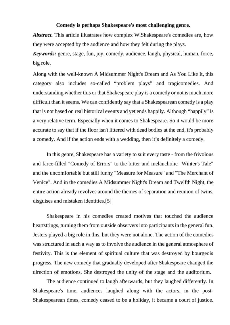 Shakespearean Comedies 1