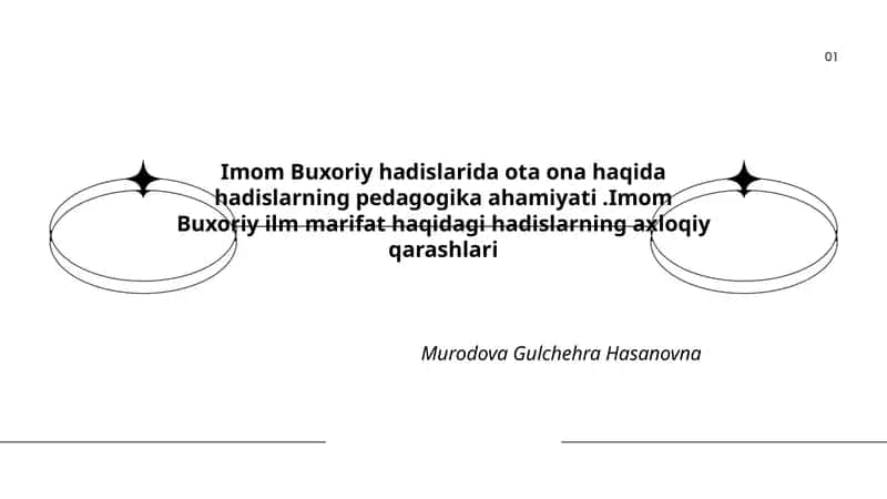 Imom Buxoriy hadislarida ota ona haqida hadislarning pedagogika ahamiyati 1
