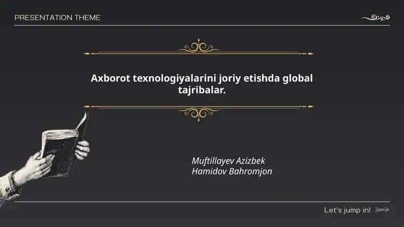 Axborot texnologiyalarini joriy etishda global tajribalar 1