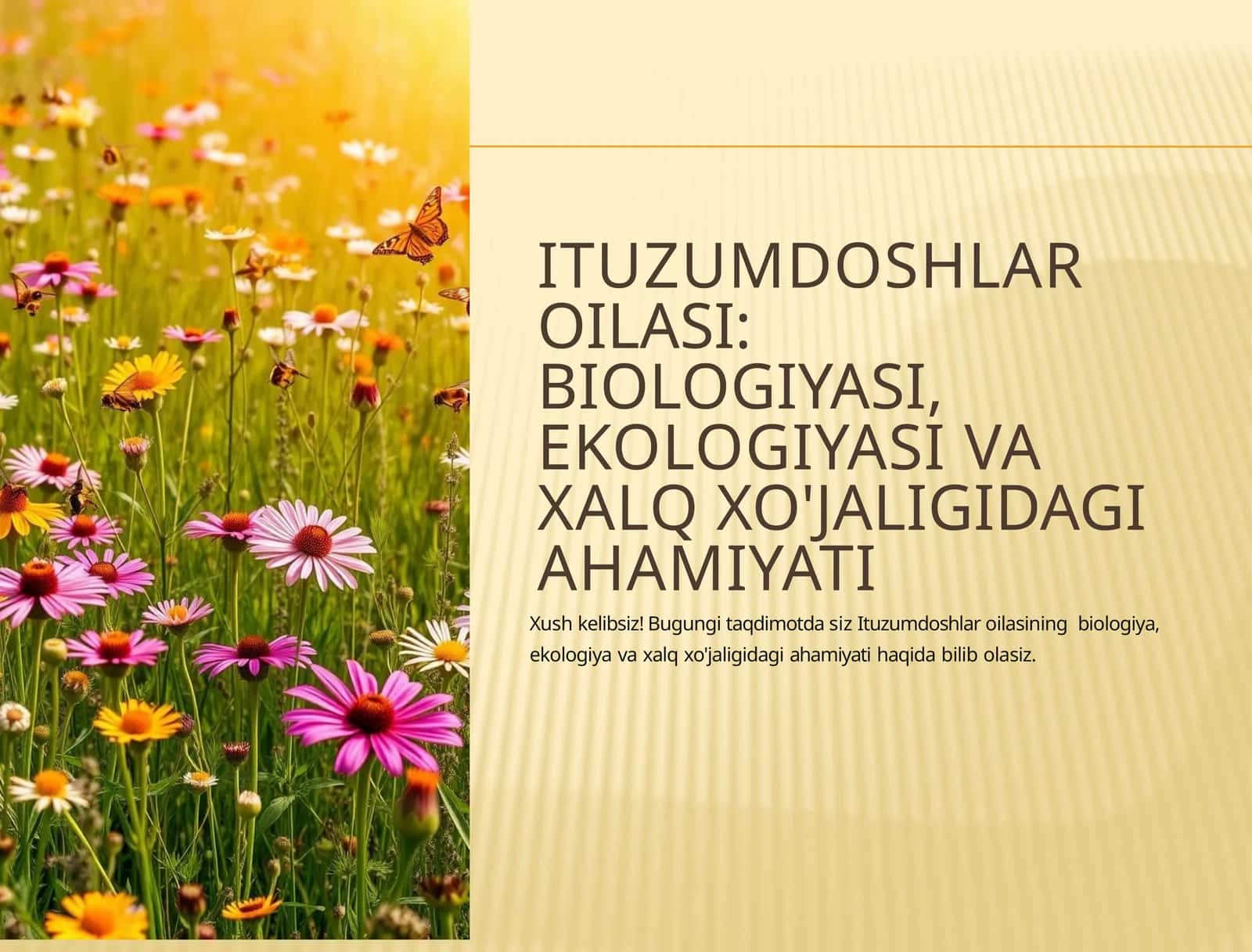 Ituzumdoshlar Oilasi: Biologiyasi, Ekologiyasi va Xalq Xo'jaligidagi Ahamiyati 1