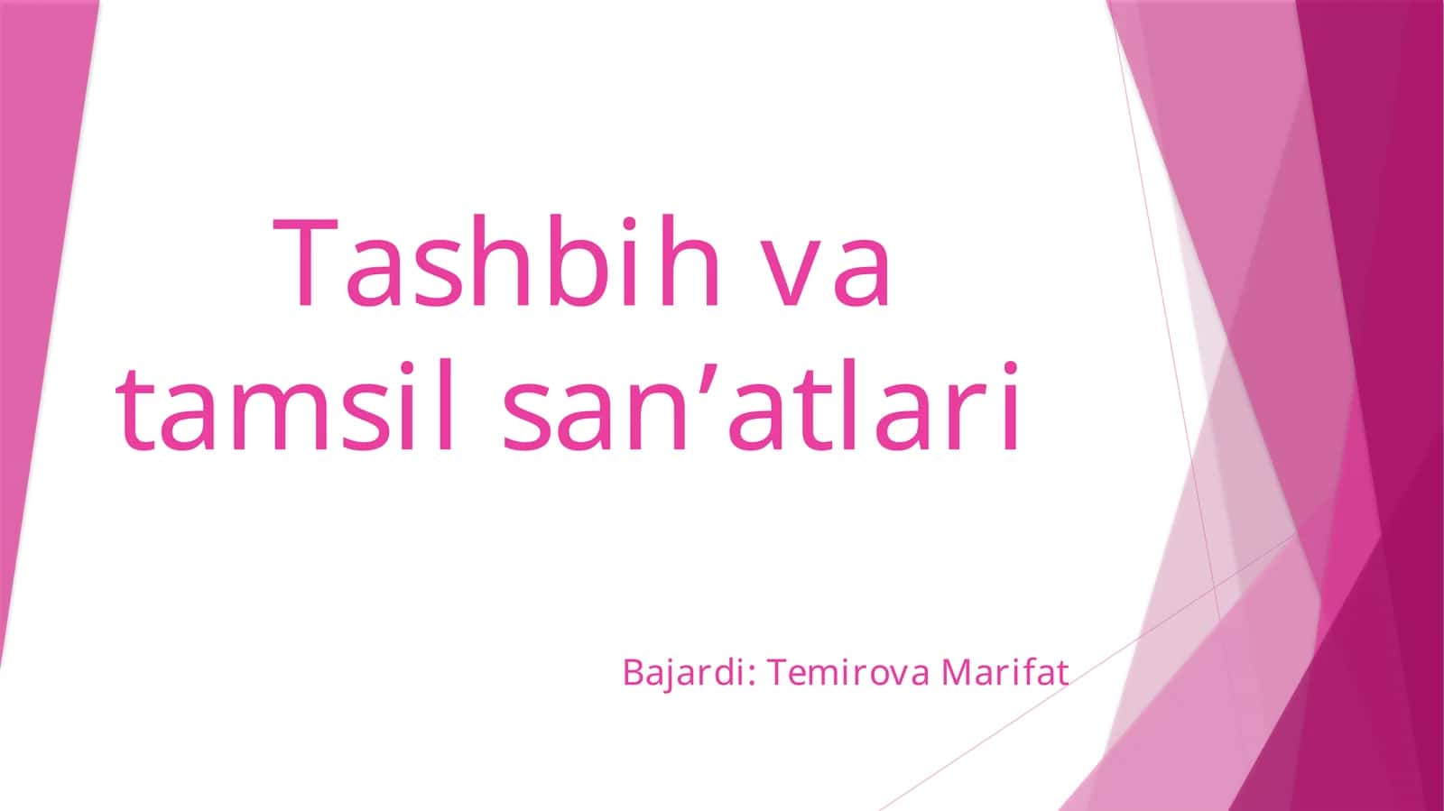 Tashbihvatamsilsan’atlari 1