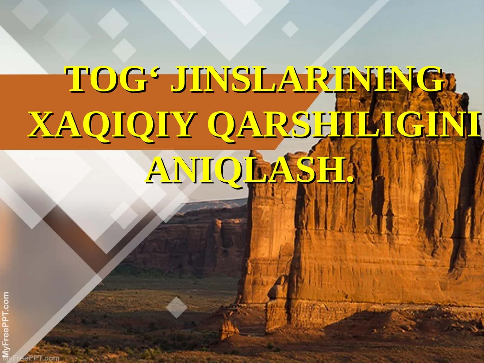 Togʻ jinslarining xaqiqiy qarshiligini aniqlash 1