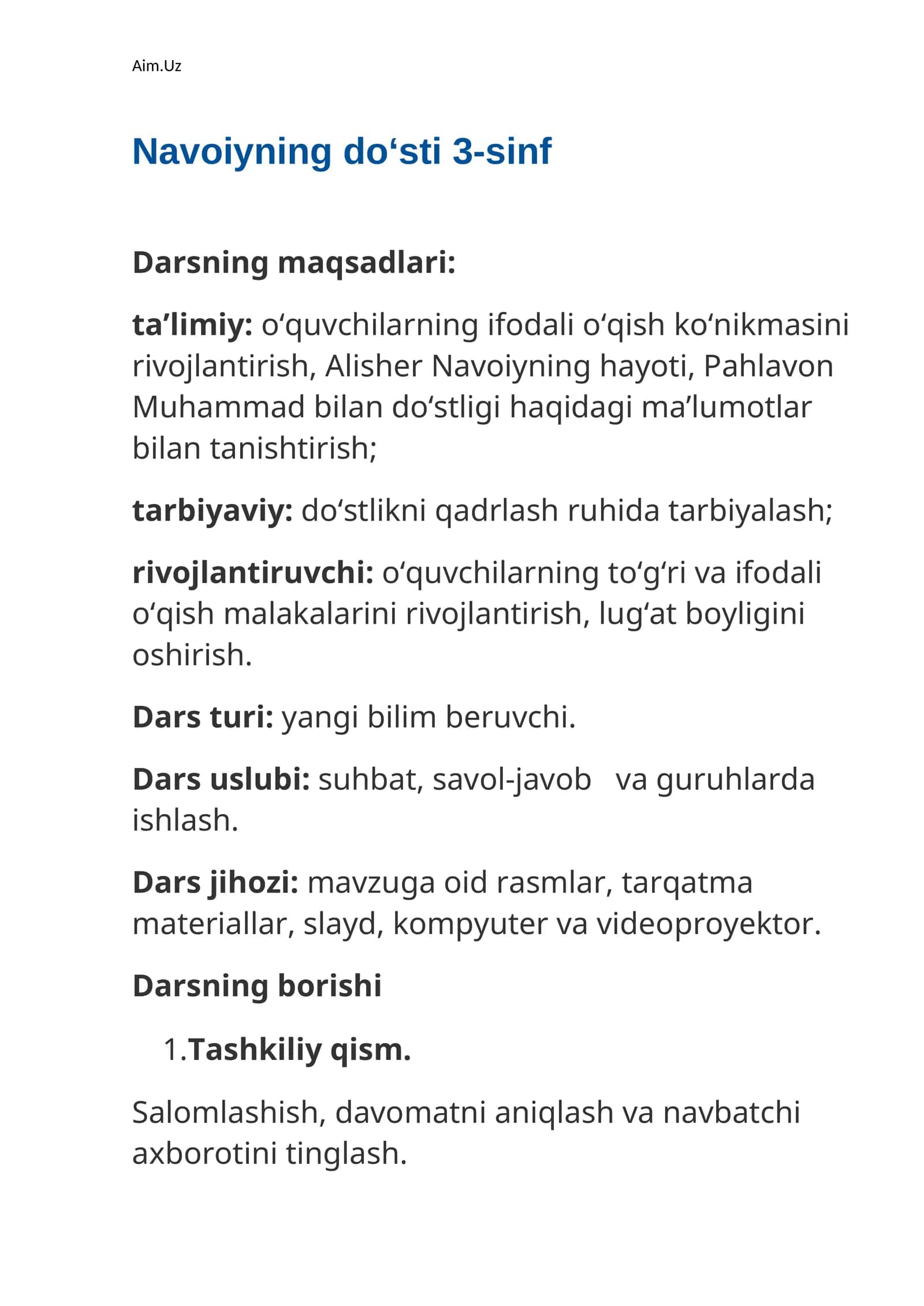 Navoiyning do‘sti 3-sinf 1