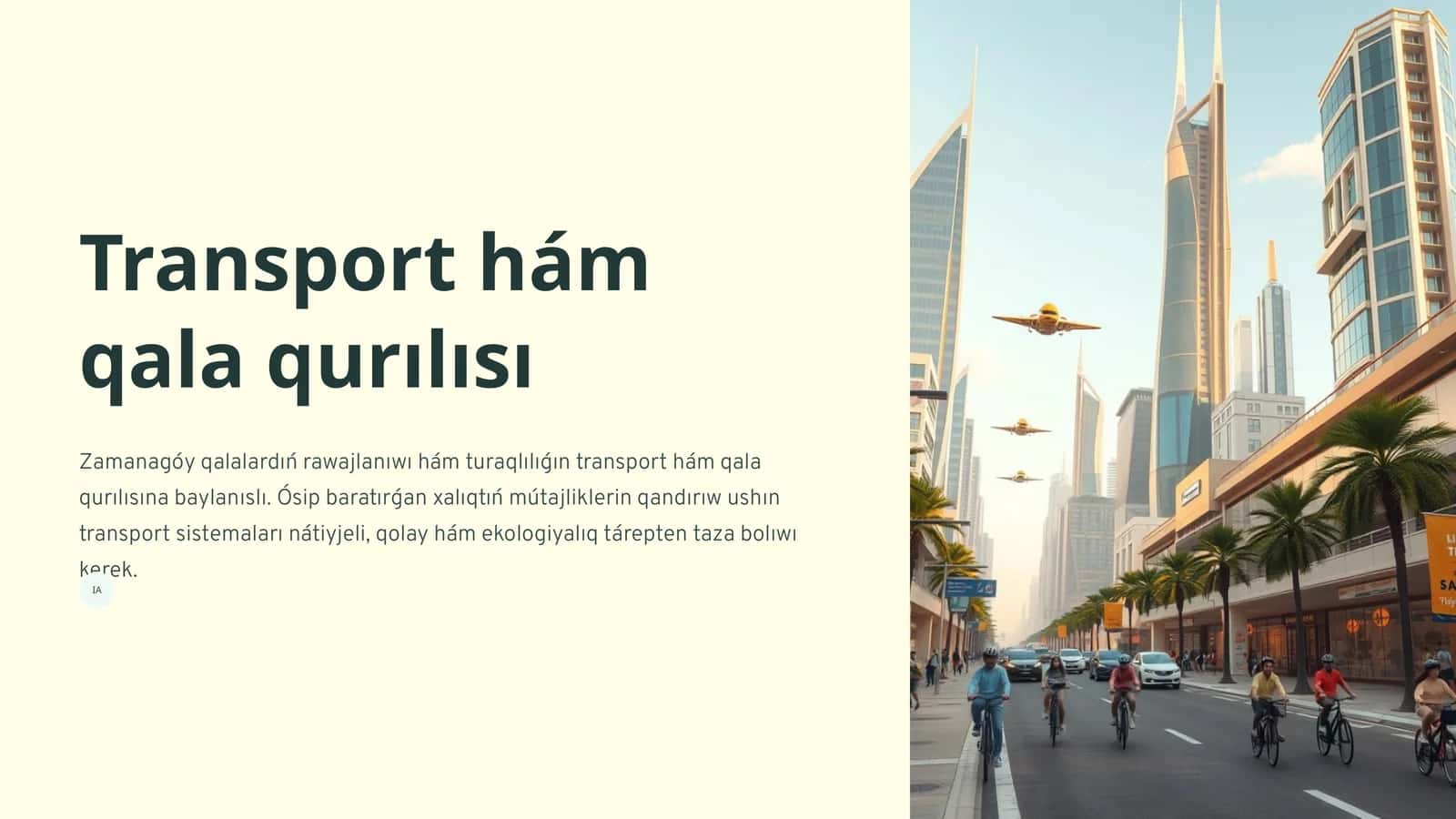 Transport hám qala qurılısı 1