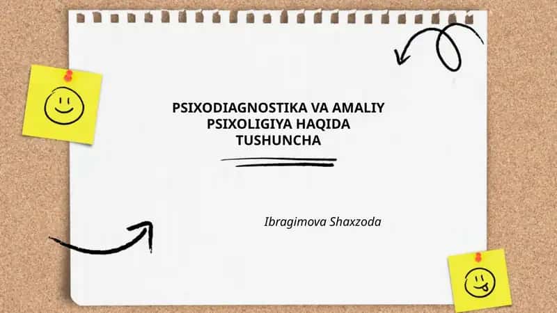 Psixodiagnostika va Amaliy Psixologiya haqida Tushuncha 1