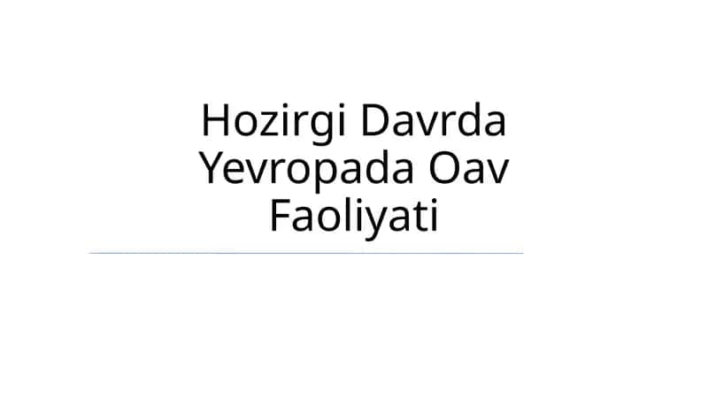 Zamonaviy Evropadagi media landshaft 1