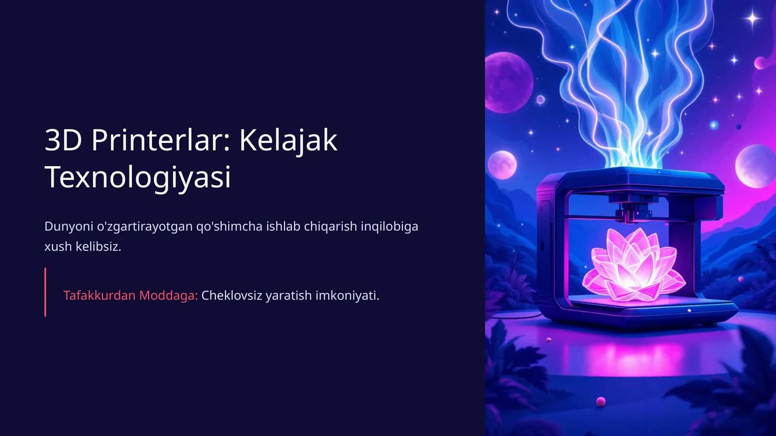 3D Printerlar: Kelajak Texnologiyasi 1