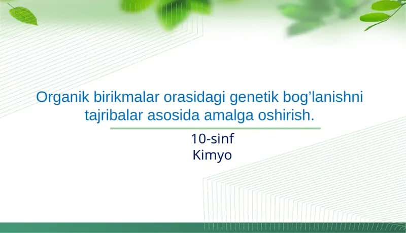 10-sinf Kimyo 1