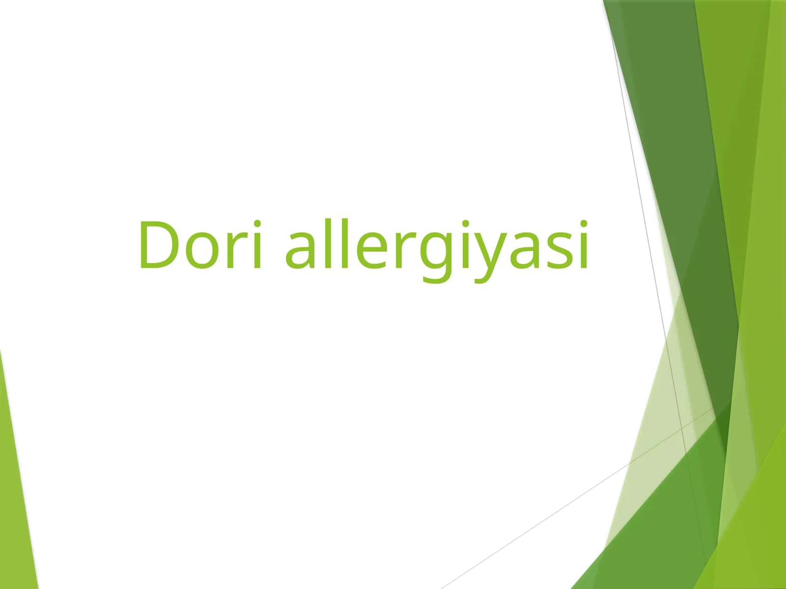 DORILAR ALLERGIYASI 1