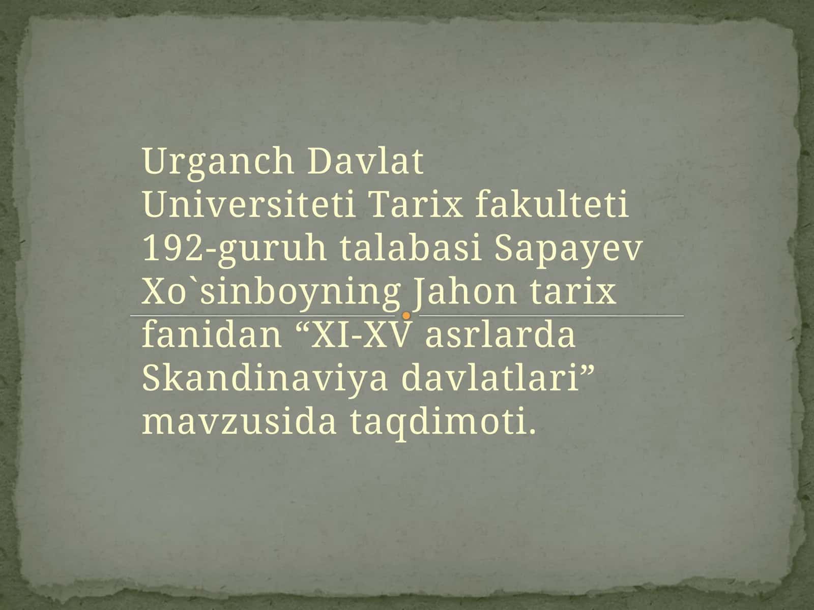 XI-XV asrlarda Skandinaviya davlatlari 1