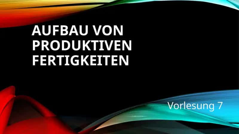 WAS ISTsPRECHEN? 1