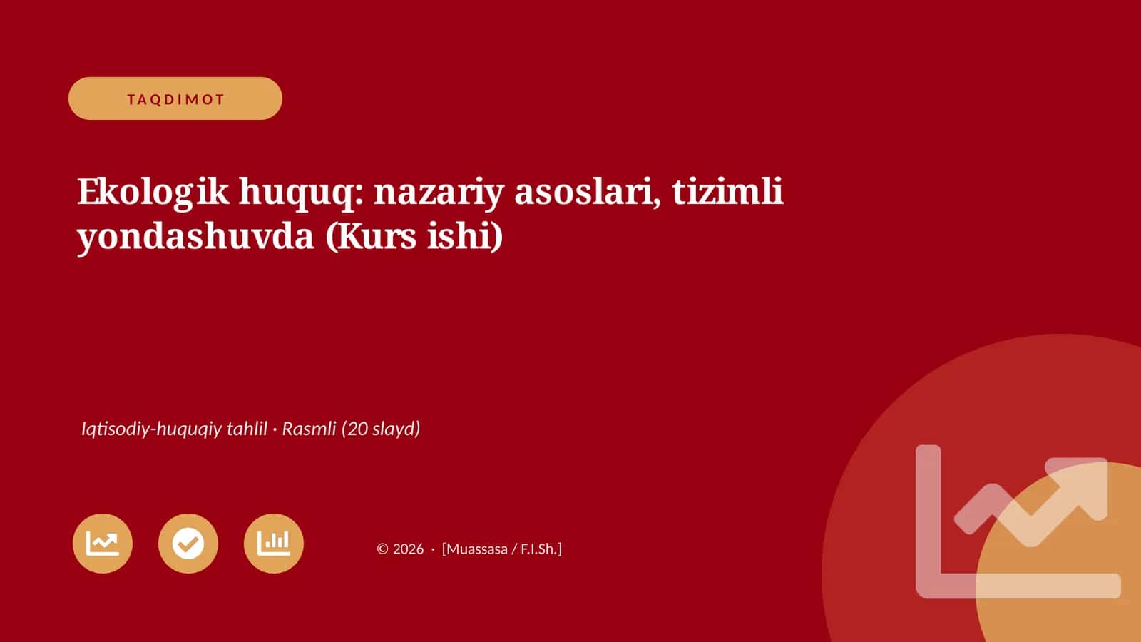 Ekologik huquq: nazariy asoslari, tizimli yondashuvda (Kurs ishi) 1