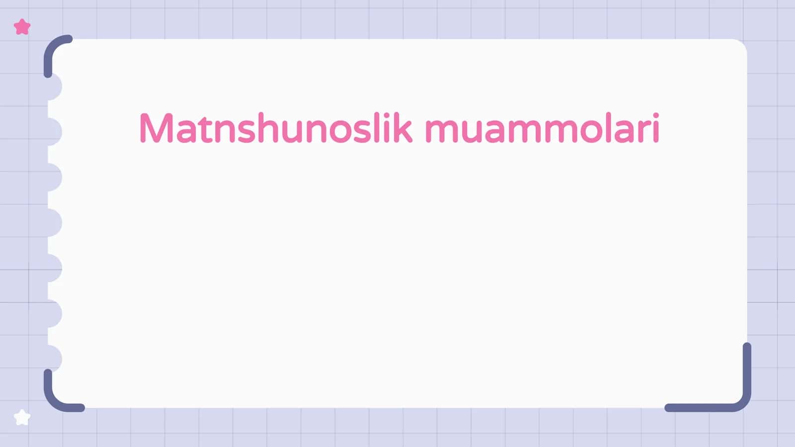 Matnshunoslik muammolari 1