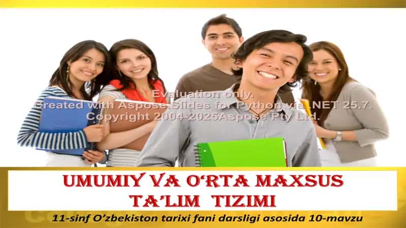 Umumiy va o‘rta maxsus ta’lim tizimi 1