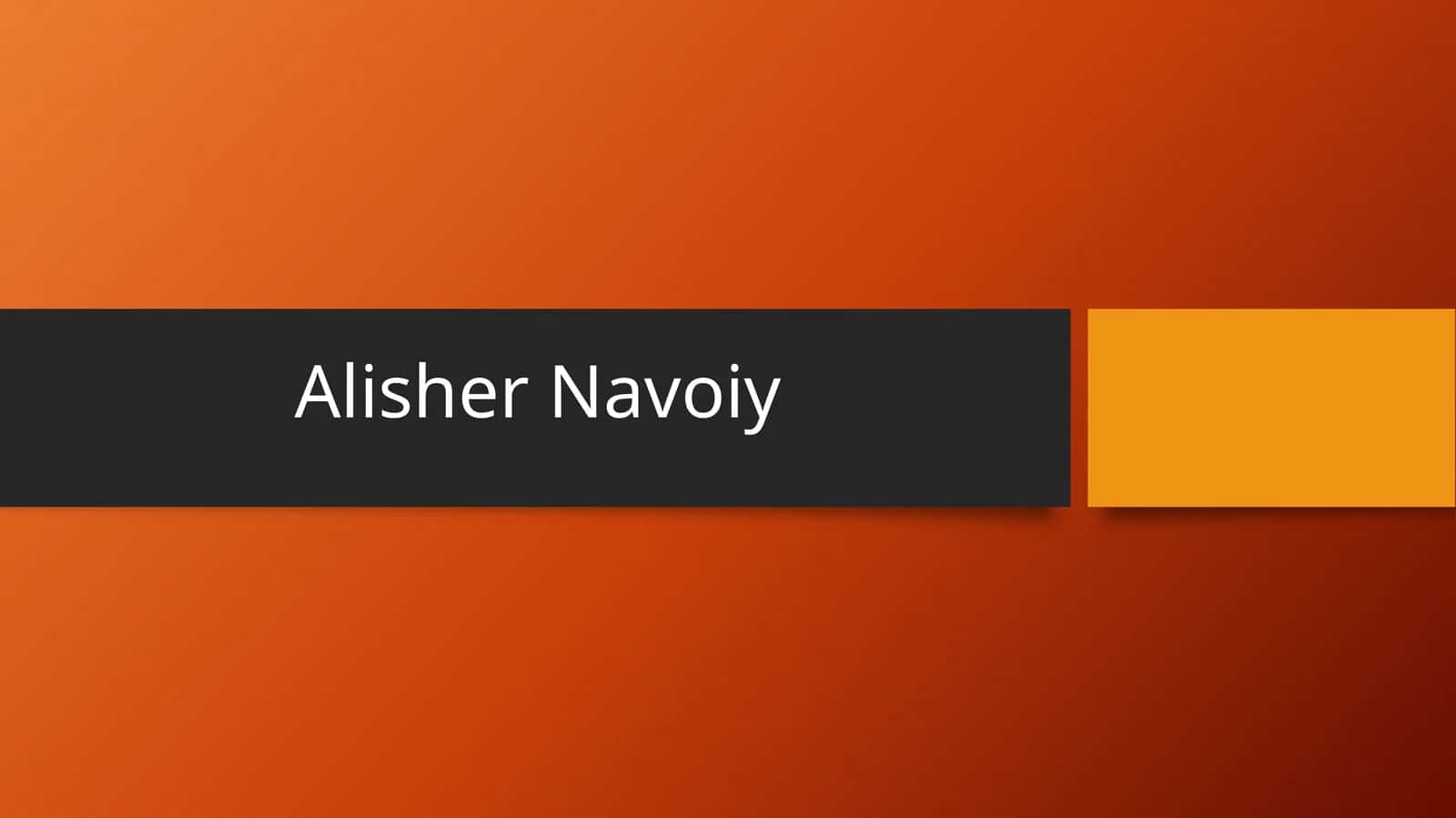 Bolalik yillari va oilaviy muhiti Alisher Navoiy 1