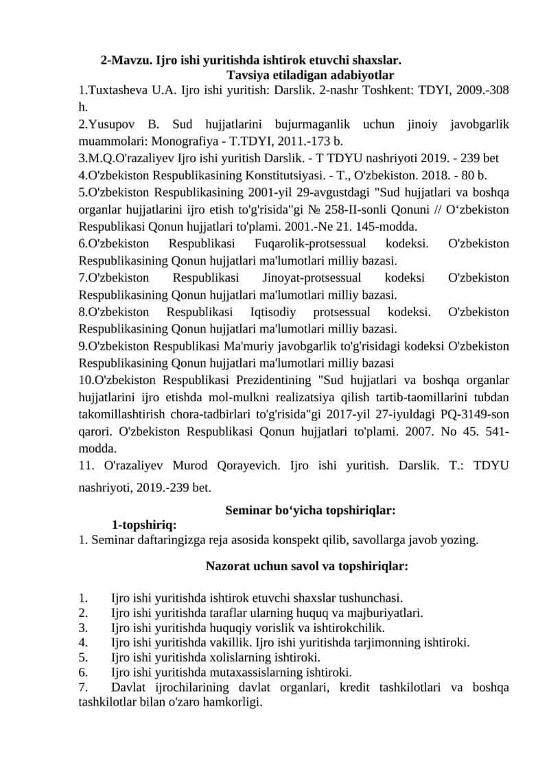 O'zbekiston Respublikasi Konstitutsiyasi 1