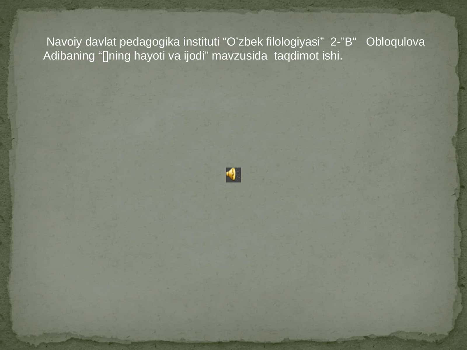 ABDULLA ORIPOV HAYOTI VA IJODI 1