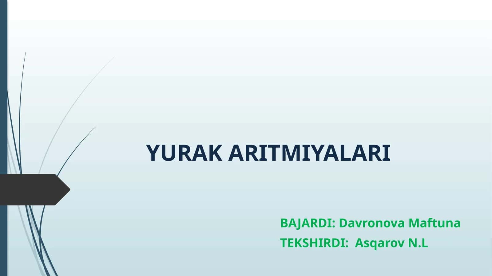 YURAK ARITMIYALARI 1