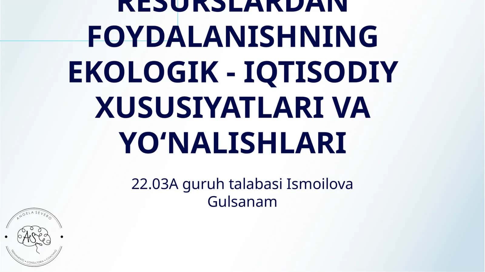 IKKILAMCHI RESURSLARDAN FOYDALANISHNING EKOLOGIK - IQTISODIY XUSUSIYATLARI VA YOʻNALISHLARI 1