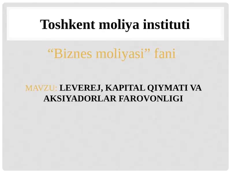 "Biznesmoliyasi" 1