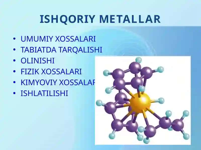 ISHQORIY METALLAR