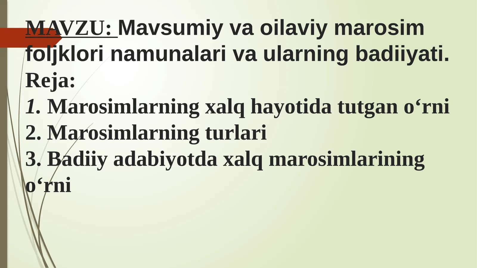 Marosimlar vaularning badiiyati 1