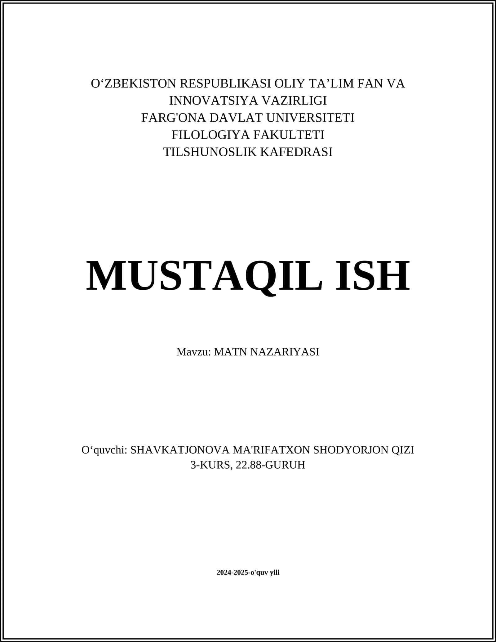 MATN NAZARIYASI 1