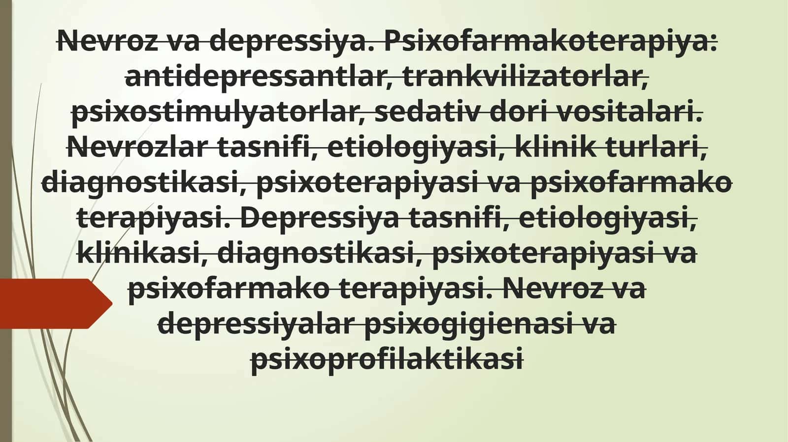 Nevrozvadepressiya.Psixofarmakoterapiya 1