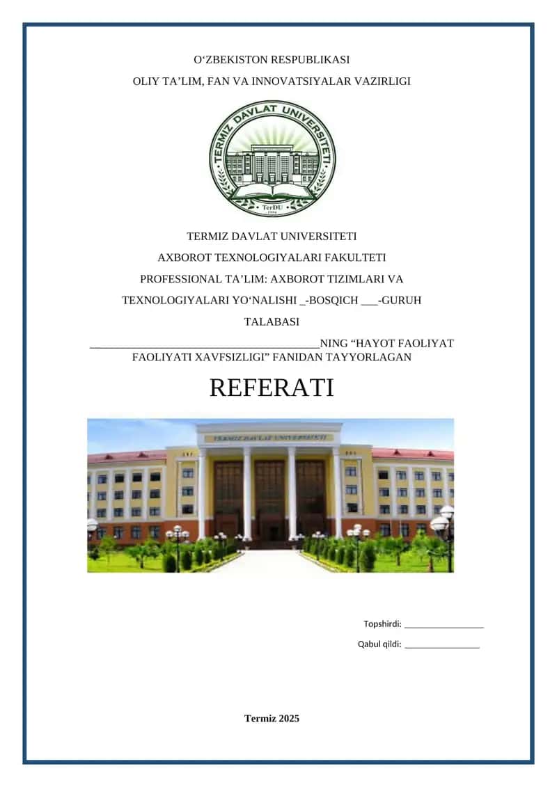 BIRINCHI TIBBIY YORDAMNING AHAMIYATI VA UNI BAJARISHNING UMUMIY QOIDALARI 1