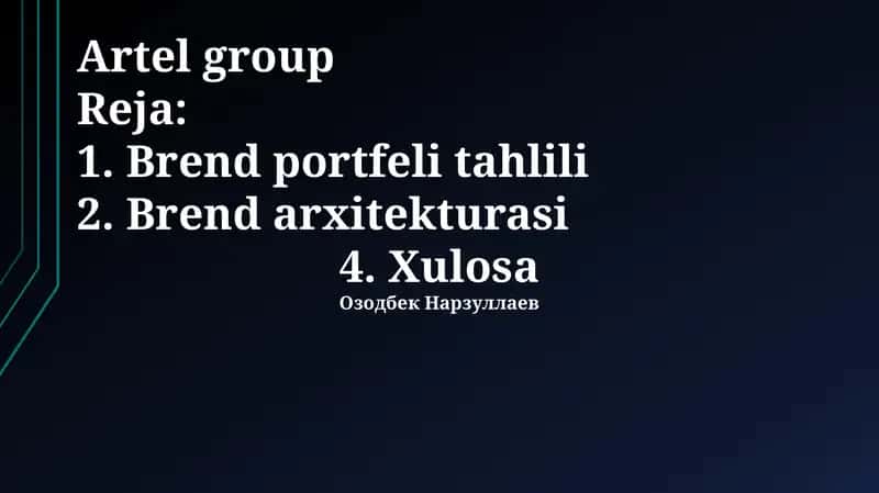 Artel group 1