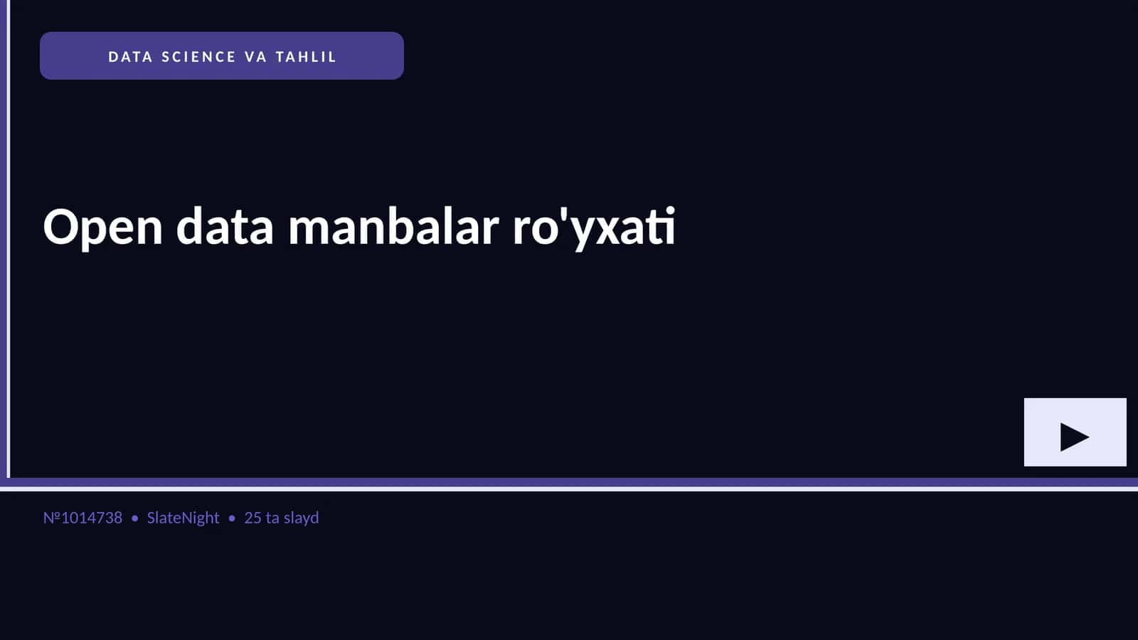 DATA SCIENCE VA TAHLIL 1