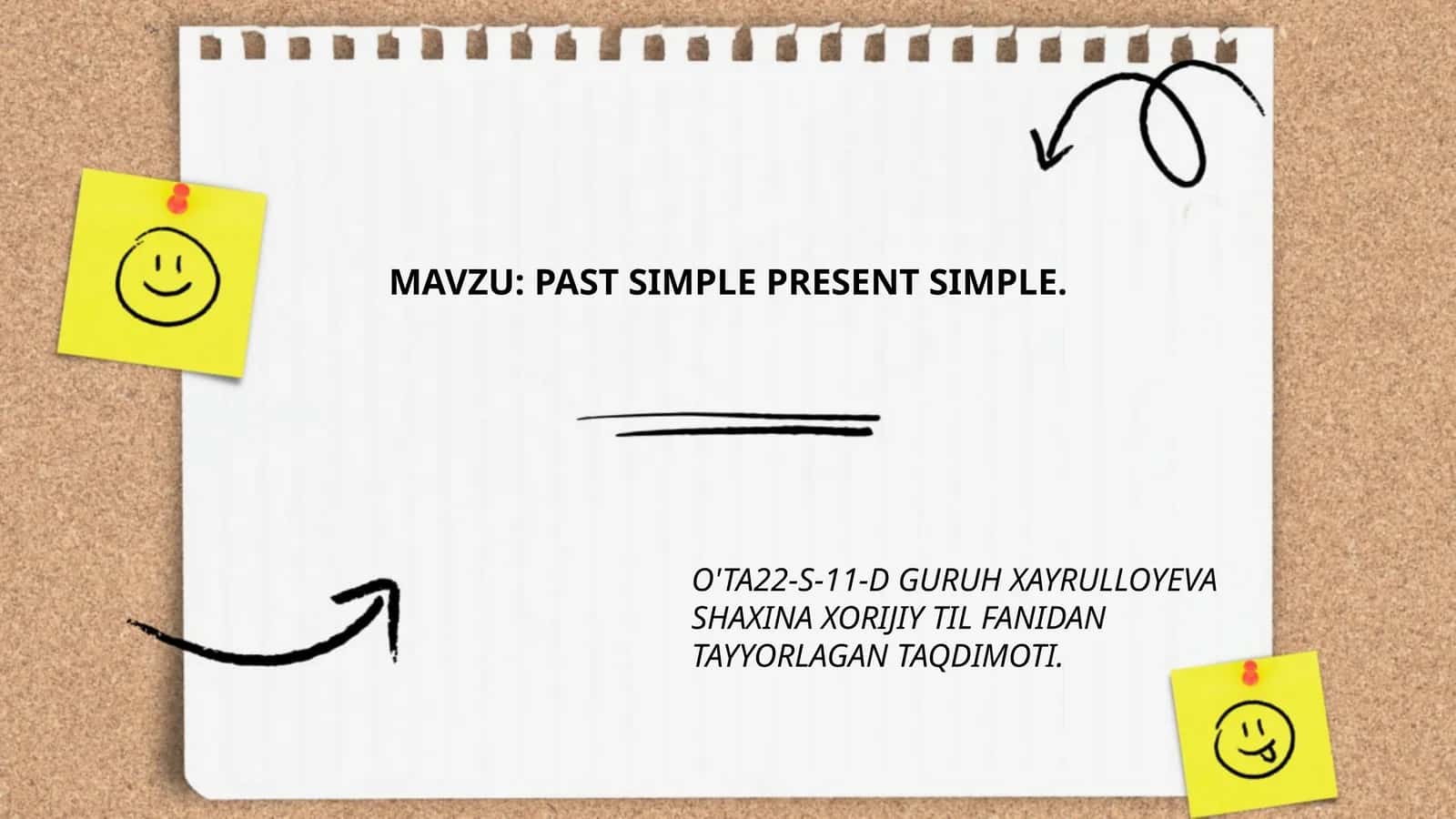 Hozirgi oddiy zamon (Present Simple Tense) 1