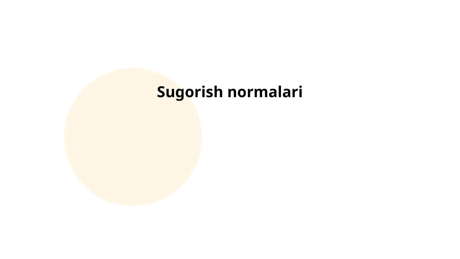 Sugorish normalari 1