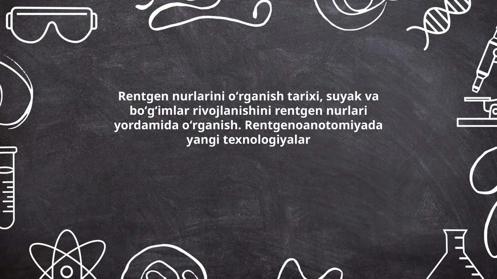 Rentgen nurlarining kashf qilinishi tarixi 1